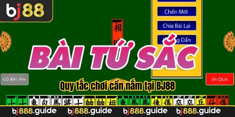 Quy tắc cần nắm ở bài tứ sắc